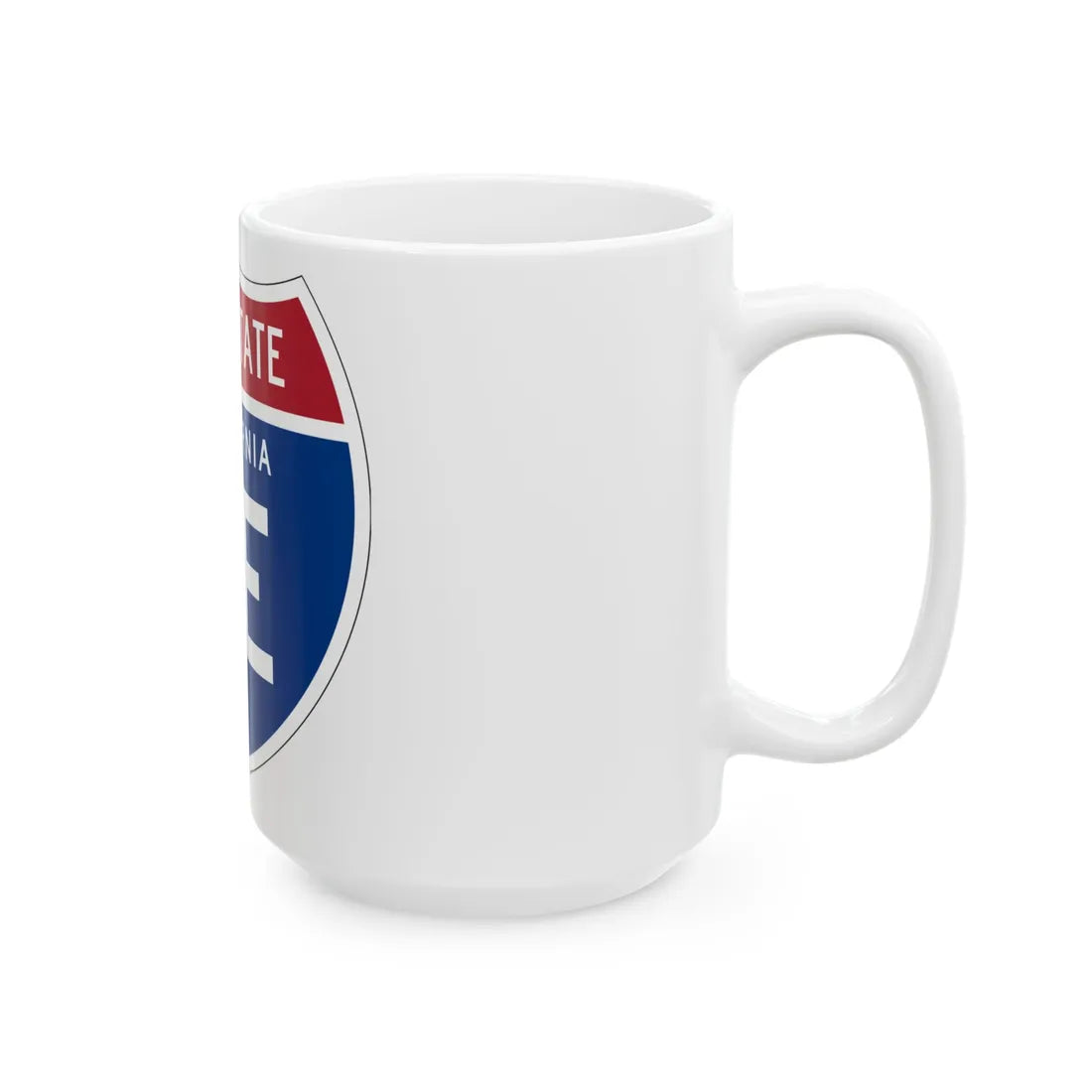 I-5E CA (California) (Road Sign) White Coffee Mug - Go Mug Yourself