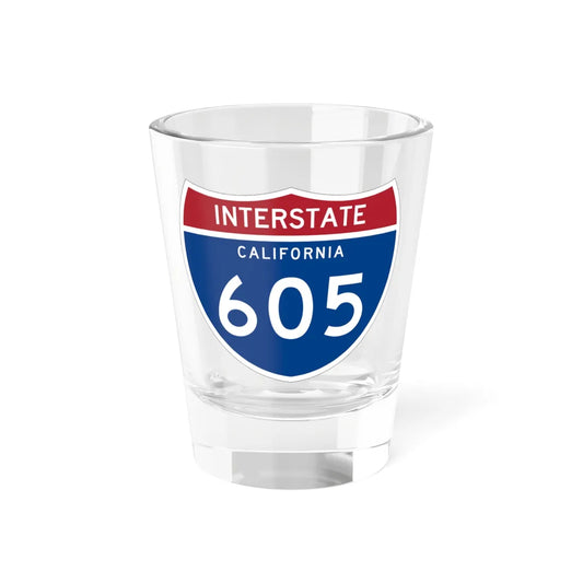 I-605 CA (California) (Road Sign) Shot Glass 1.5oz 1.5oz - Go Mug Yourself
