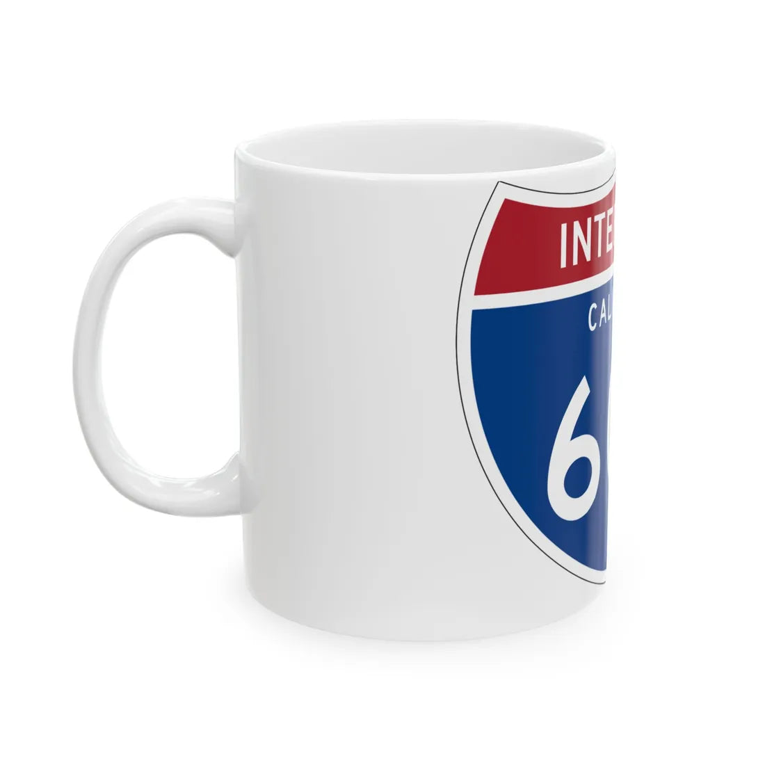 I-605 CA (California) (Road Sign) White Coffee Mug - Go Mug Yourself