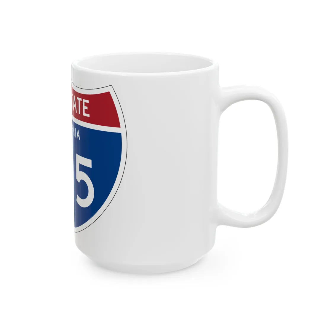 I-605 CA (California) (Road Sign) White Coffee Mug - Go Mug Yourself