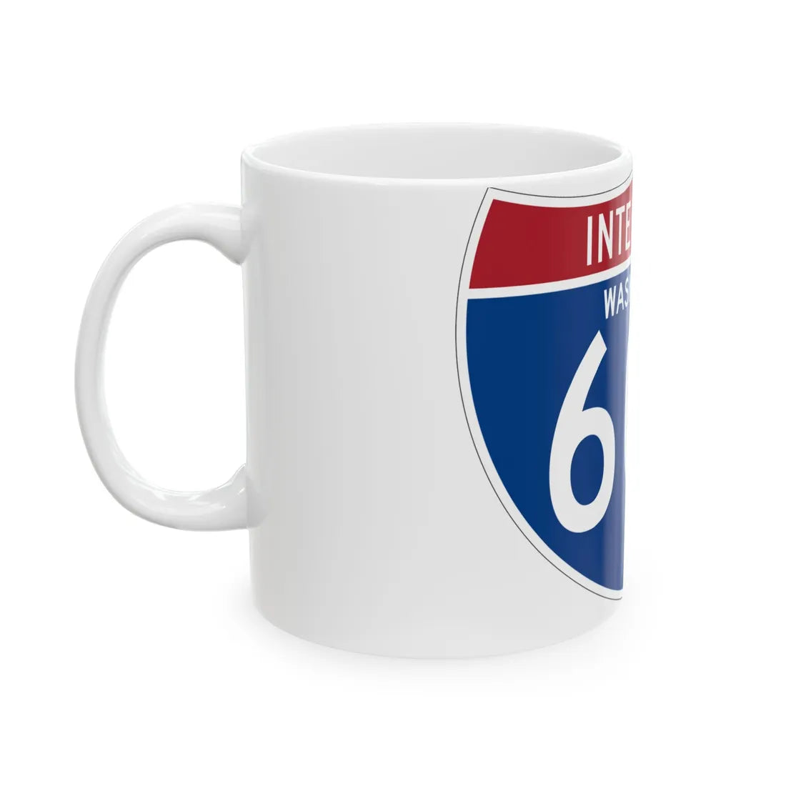 I-605 WA (Washington) (Road Sign) White Coffee Mug - Go Mug Yourself