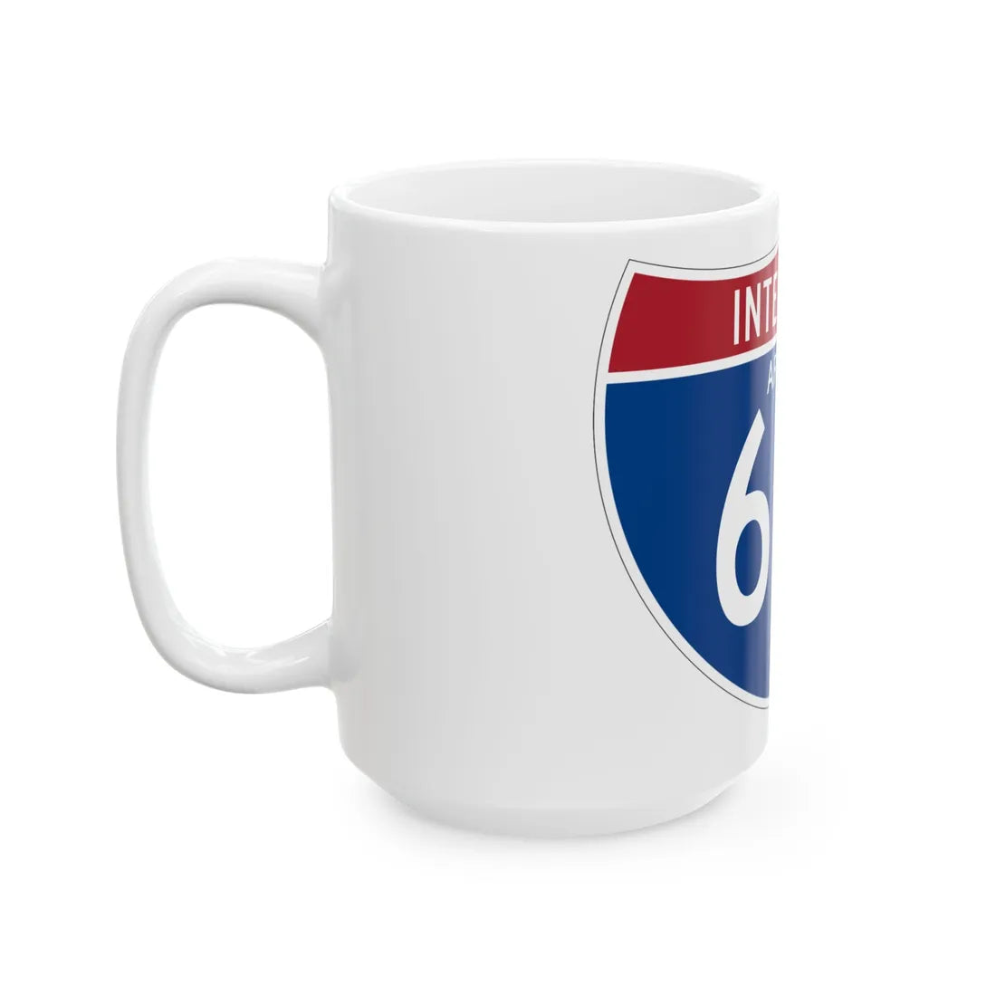 I-610 AZ (Arizona) (Road Sign) White Coffee Mug - Go Mug Yourself