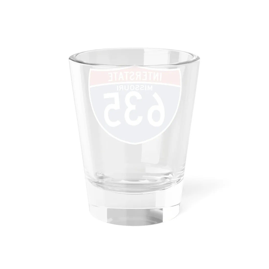 I-635 MO (Missouri) (Road Sign) Shot Glass 1.5oz - Go Mug Yourself