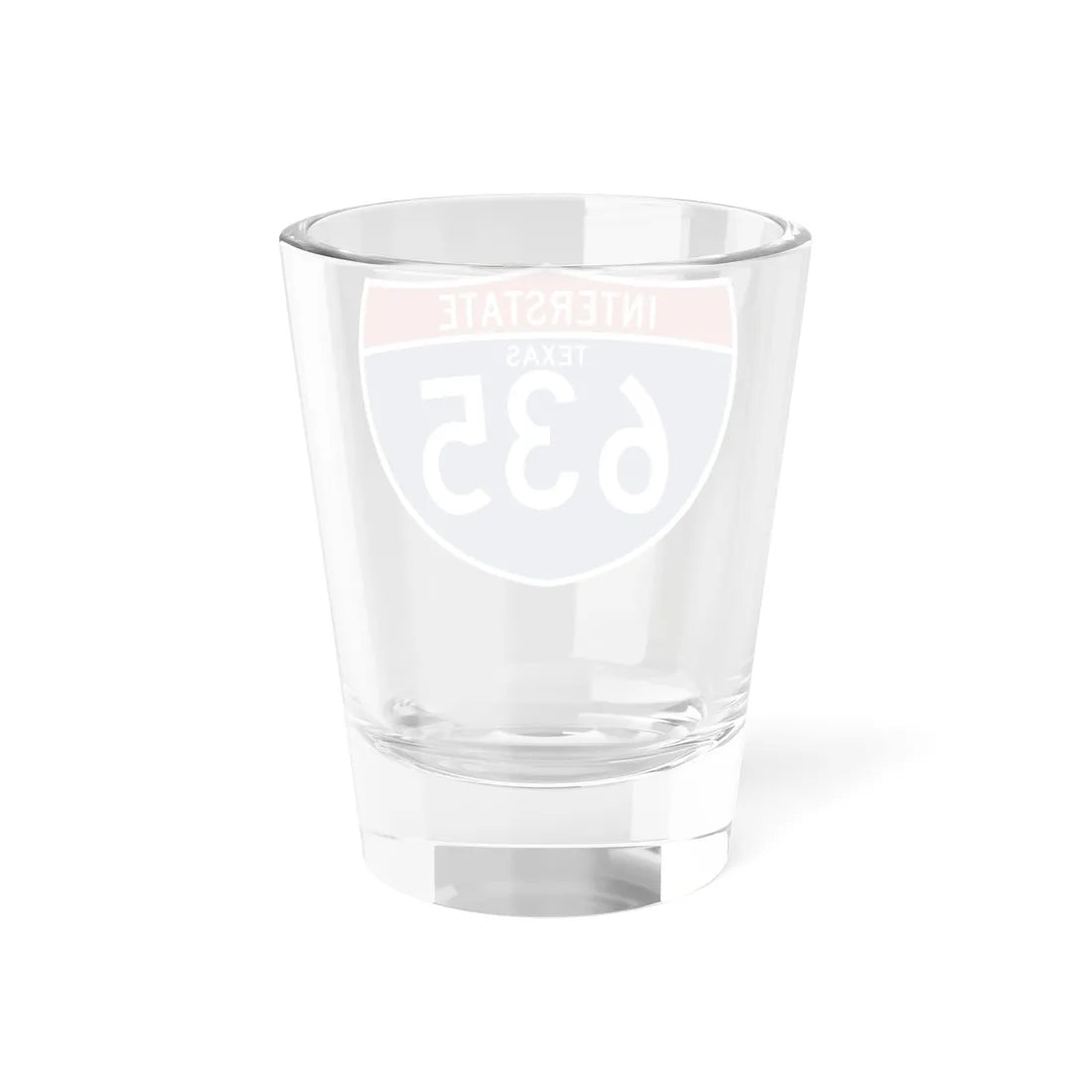I-635 TX (Texas) (Road Sign) Shot Glass 1.5oz - Go Mug Yourself