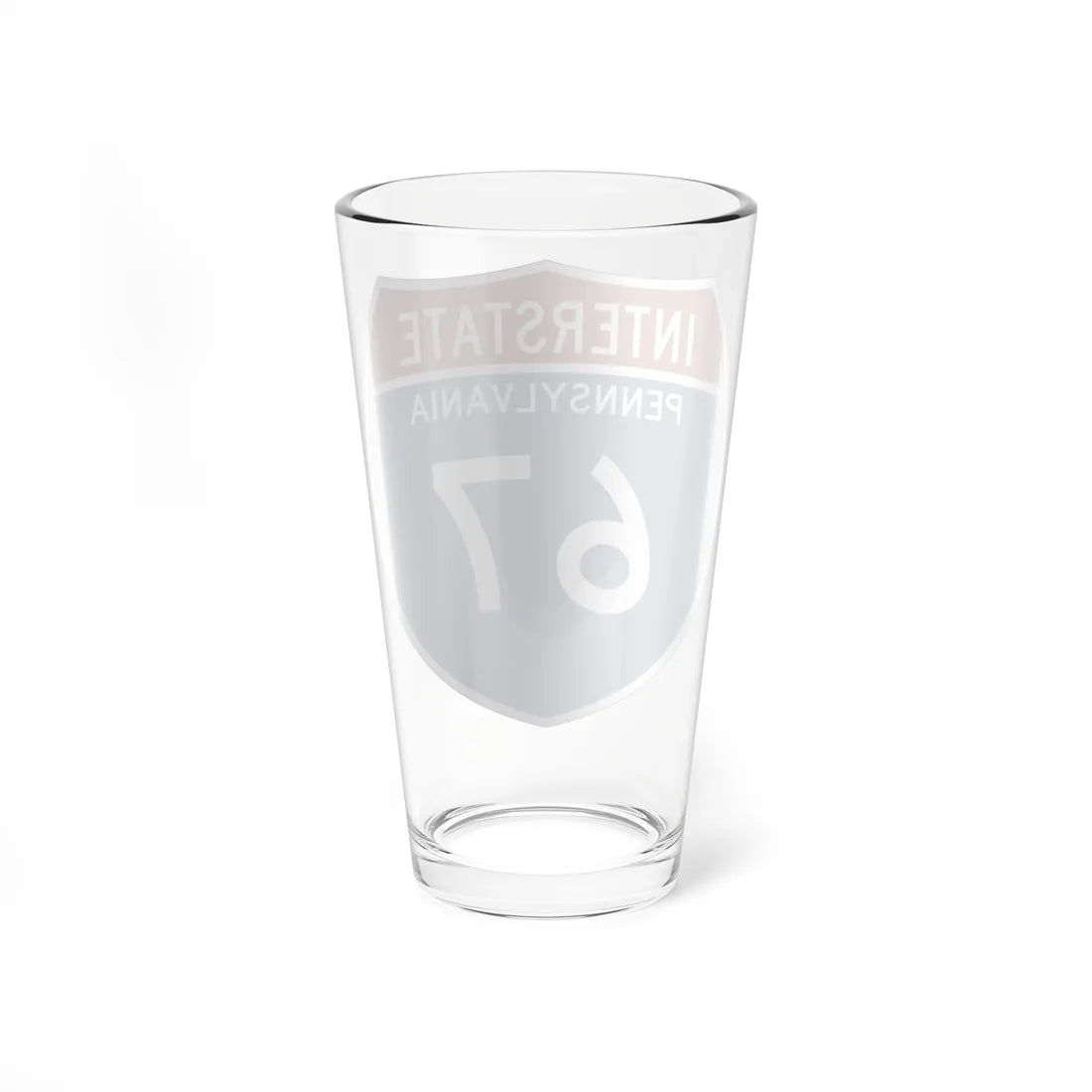 I-67 PA Metric (Pennsylvania) (Road Sign) Pint Glss 16oz - Go Mug Yourself