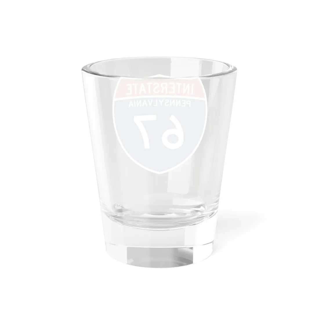 I-67 PA Metric (Pennsylvania) (Road Sign) Shot Glass 1.5oz - Go Mug Yourself