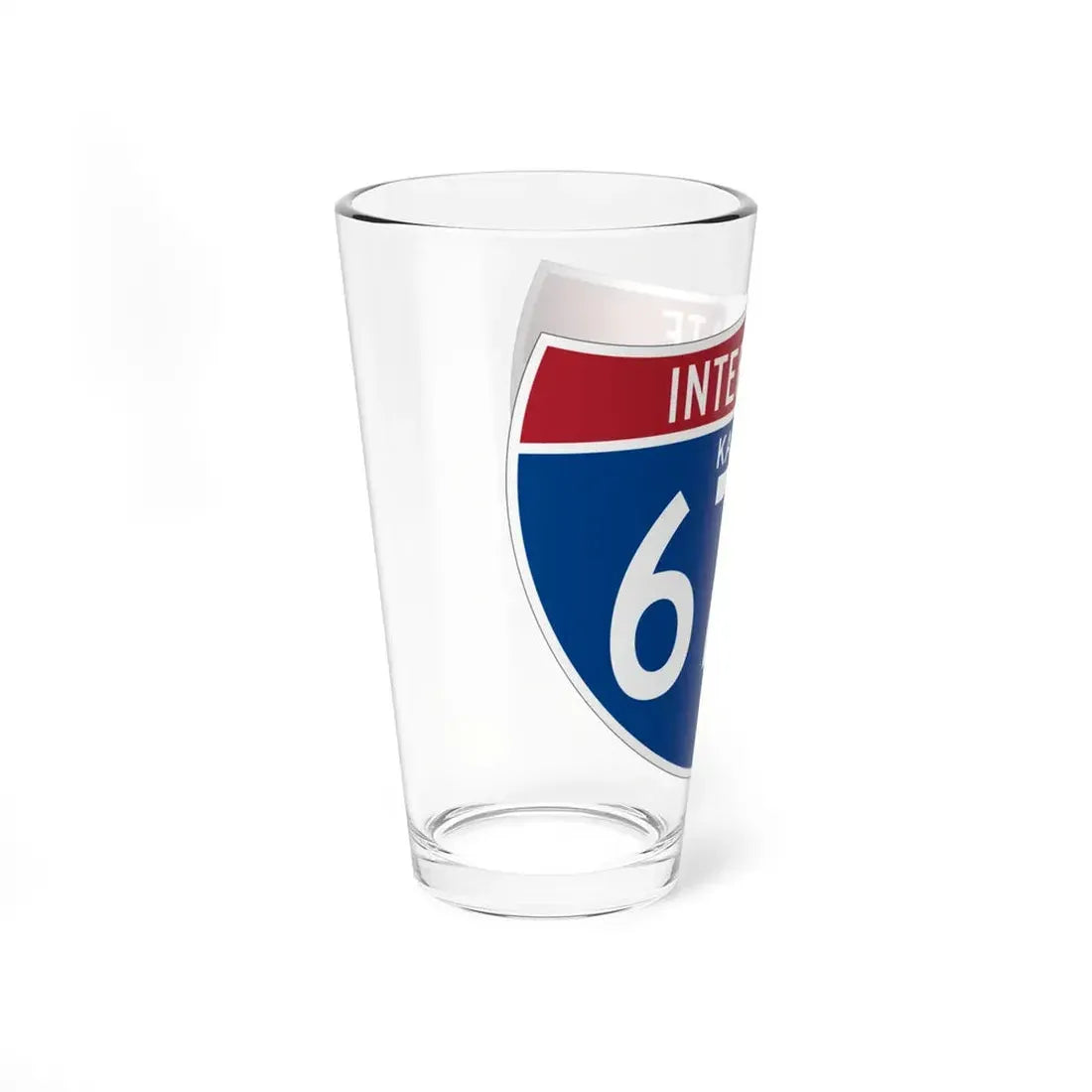 I-670 KS (Kansas) (Road Sign) Pint Glss 16oz - Go Mug Yourself