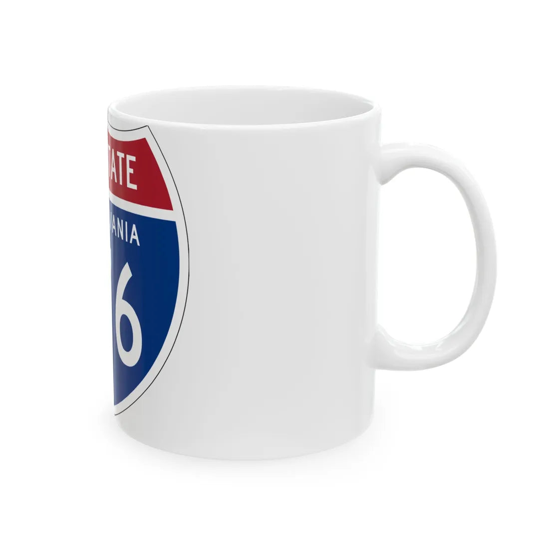 I-676 PA 1957 (Pennsylvania) (Road Sign) White Coffee Mug - Go Mug Yourself