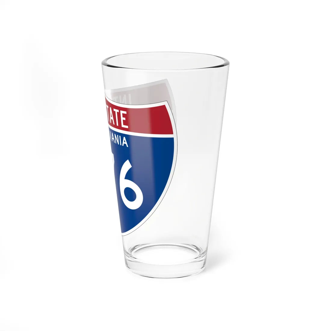 I-676 PA 1961 (Pennsylvania) (Road Sign) Pint Glss 16oz - Go Mug Yourself