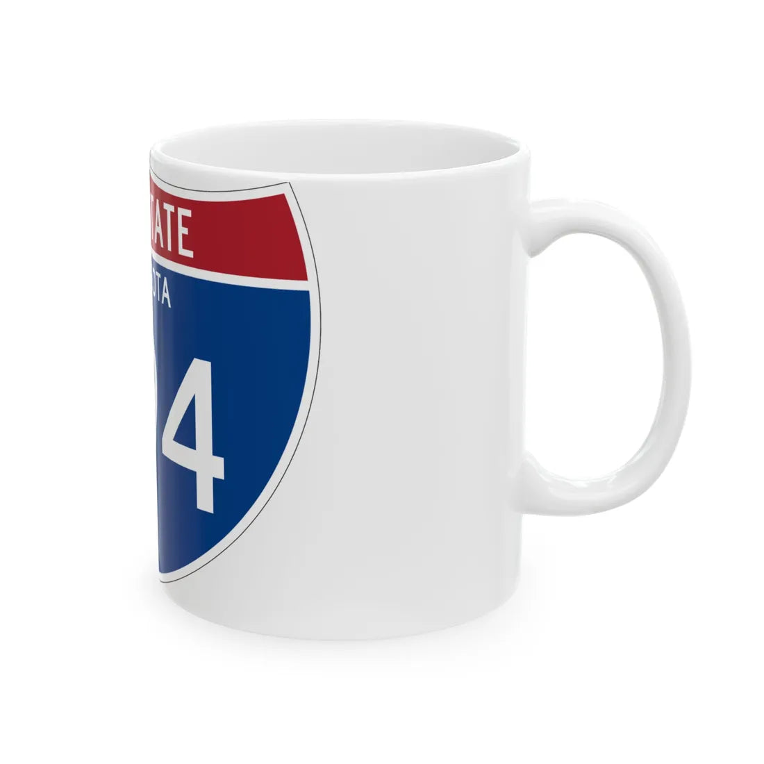 I-694 MN 1961 (Minnesota) (Road Sign) White Coffee Mug - Go Mug Yourself