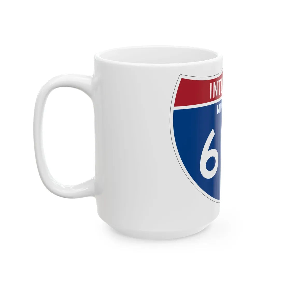 I-694 MN 1961 (Minnesota) (Road Sign) White Coffee Mug - Go Mug Yourself