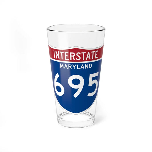 I-695 MD Metric (Maryland) (Road Sign) Pint Glss 16oz 16oz - Go Mug Yourself
