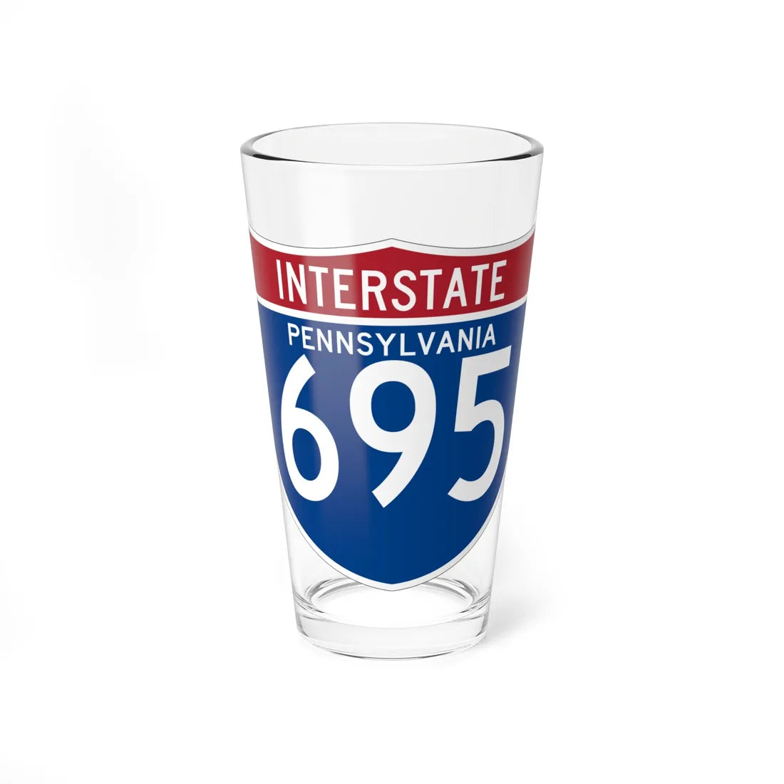 I-695 PA (Pennsylvania) (Road Sign) Pint Glss 16oz 16oz - Go Mug Yourself