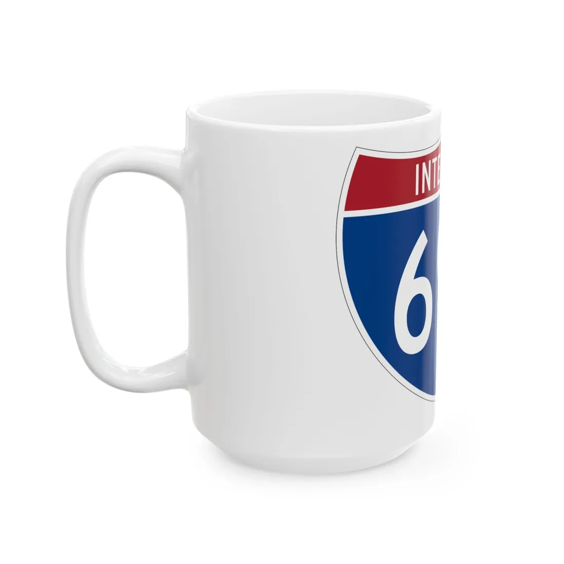 I-69C (Texas) (Road Sign) White Coffee Mug - Go Mug Yourself