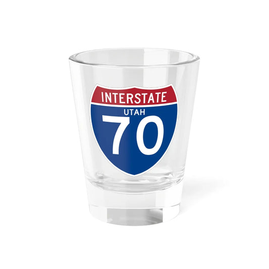 I-70 UT (Utah) (Road Sign) Shot Glass 1.5oz 1.5oz - Go Mug Yourself