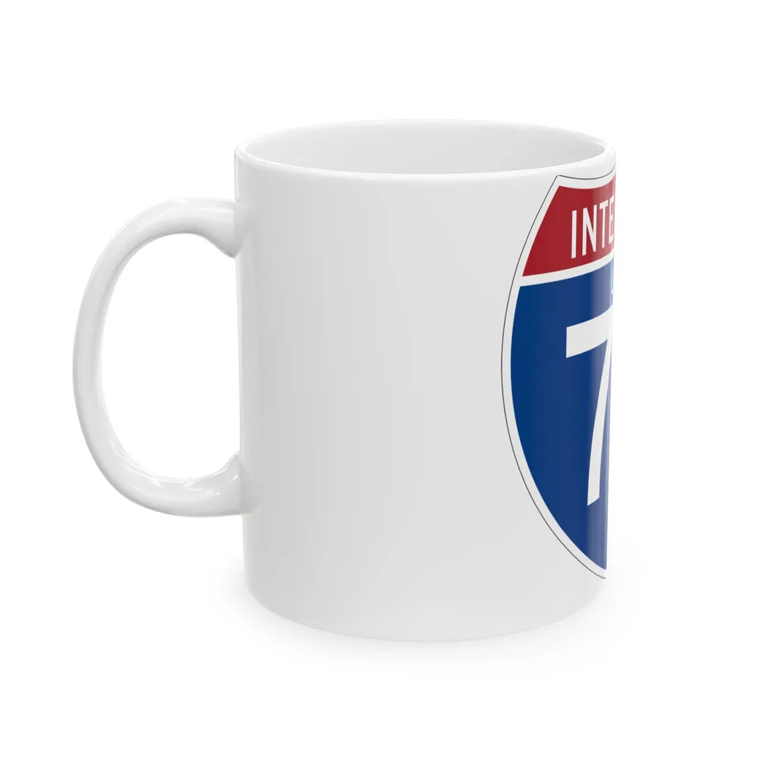 I-70 UT (Utah) (Road Sign) White Coffee Mug - Go Mug Yourself