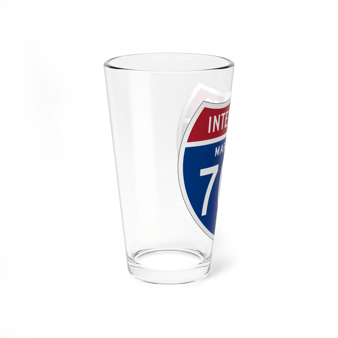 I-70N MD 1957 (Maryland) (Road Sign) Pint Glss 16oz - Go Mug Yourself