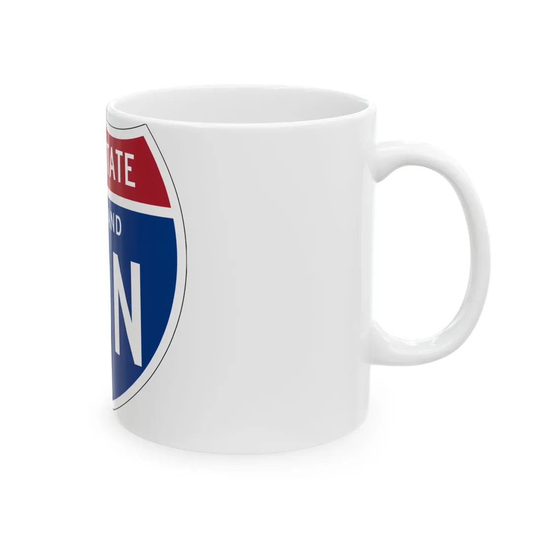 I-70N MD 1957 (Maryland) (Road Sign) White Coffee Mug - Go Mug Yourself