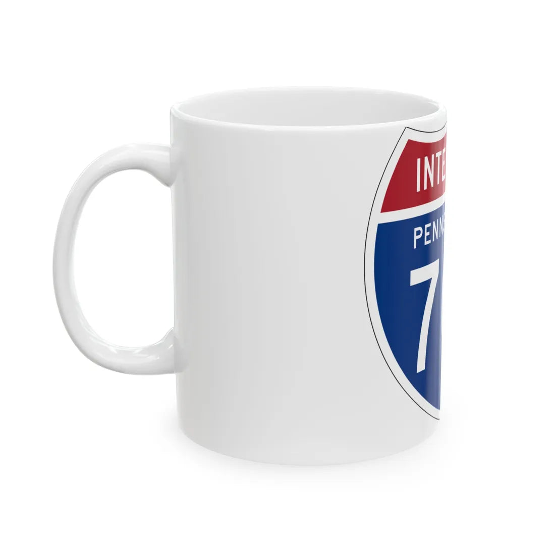 I-70S PA 1957 (Pennsylvania) (Road Sign) White Coffee Mug - Go Mug Yourself
