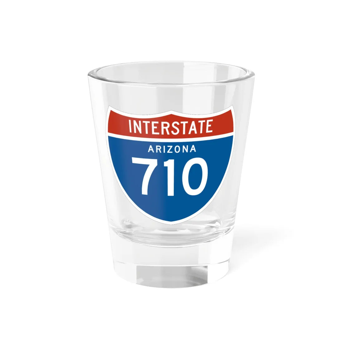 I-710 AZ 1961 (Arizona) (Road Sign) Shot Glass 1.5oz 1.5oz - Go Mug Yourself