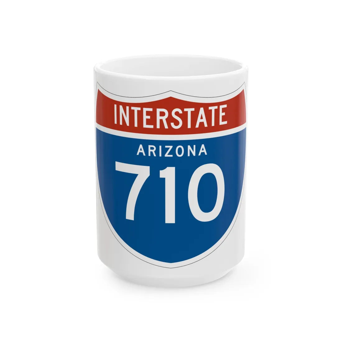 I-710 AZ 1961 (Arizona) (Road Sign) White Coffee Mug 15oz - Go Mug Yourself