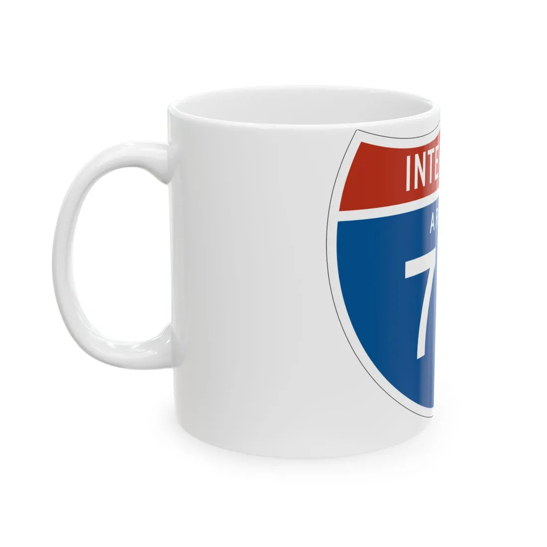 I-710 AZ 1961 (Arizona) (Road Sign) White Coffee Mug - Go Mug Yourself