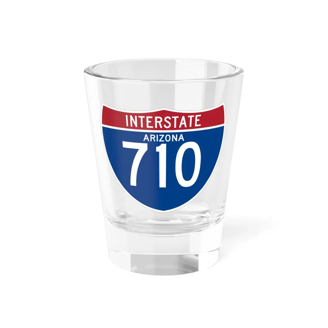 I-710 AZ (Arizona) (Road Sign) Shot Glass 1.5oz 1.5oz - Go Mug Yourself