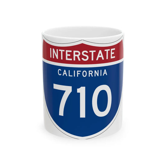 I-710 CA (California) (Road Sign) White Coffee Mug 11oz - Go Mug Yourself