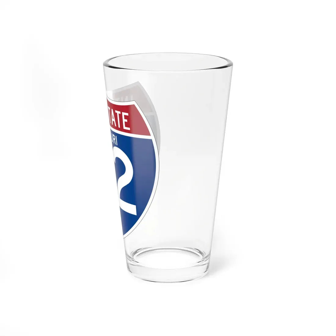 I-72 MO (Missouri) (Road Sign) Pint Glass 16oz - Go Mug Yourself