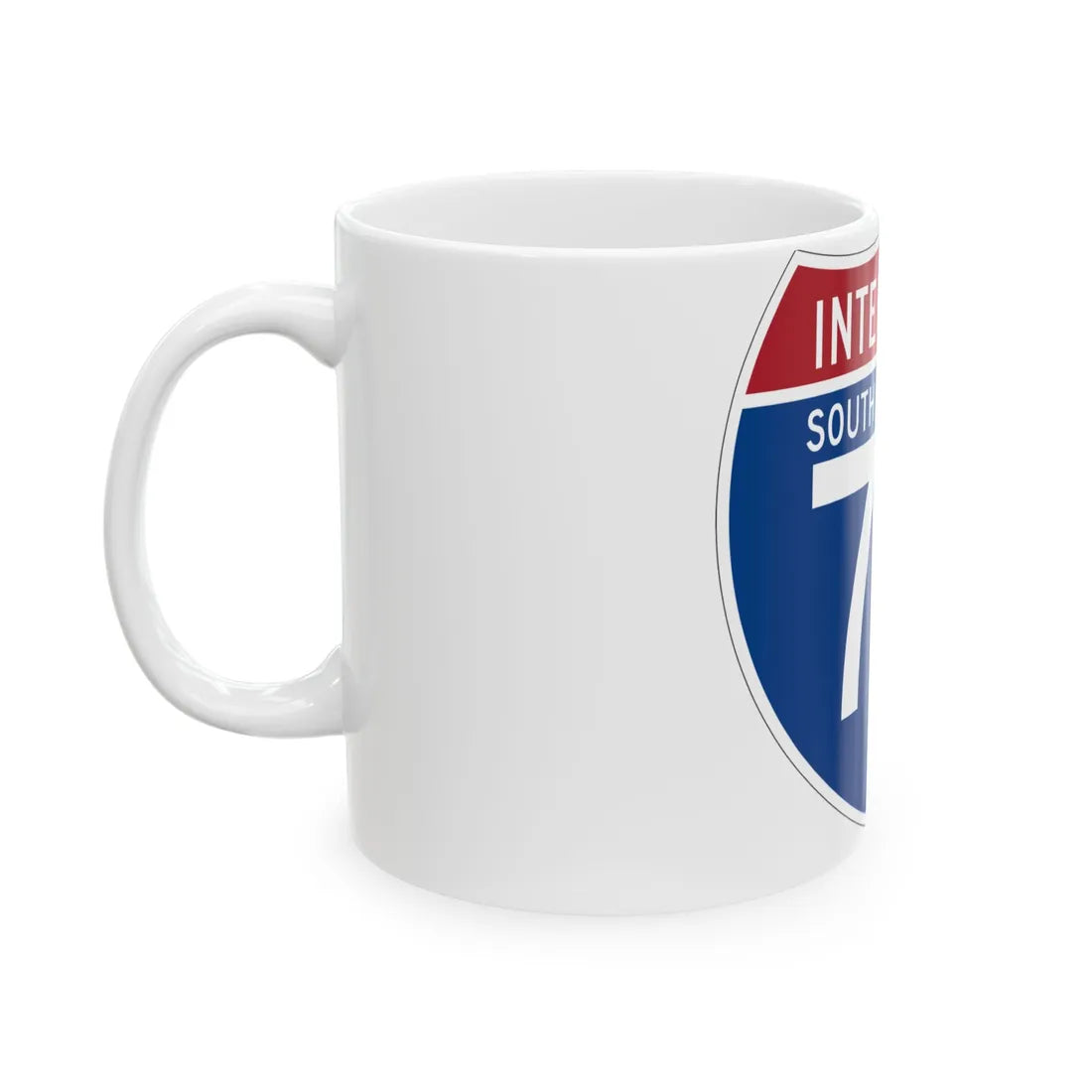I-73 SC (South Carolina) (Road Sign) White Coffee Mug - Go Mug Yourself