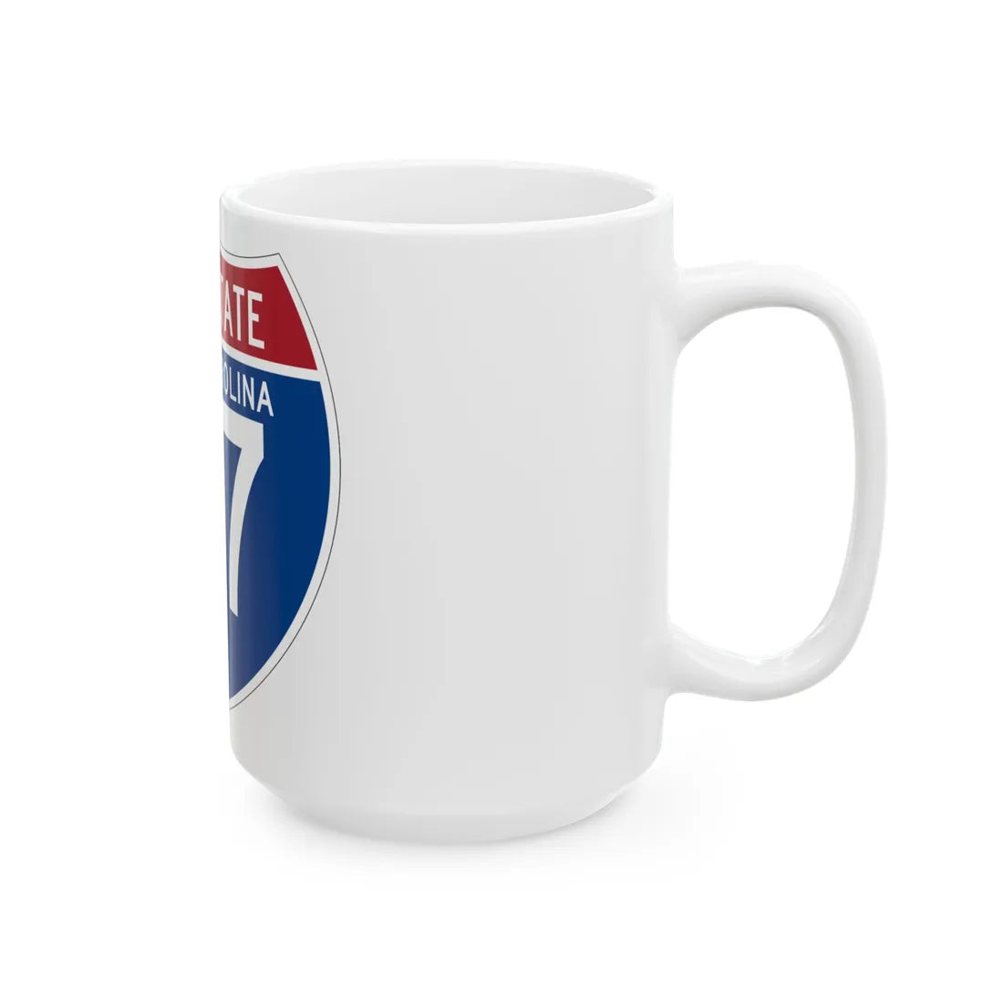 I-77 SC (South Carolina) (Road Sign) White Coffee Mug - Go Mug Yourself