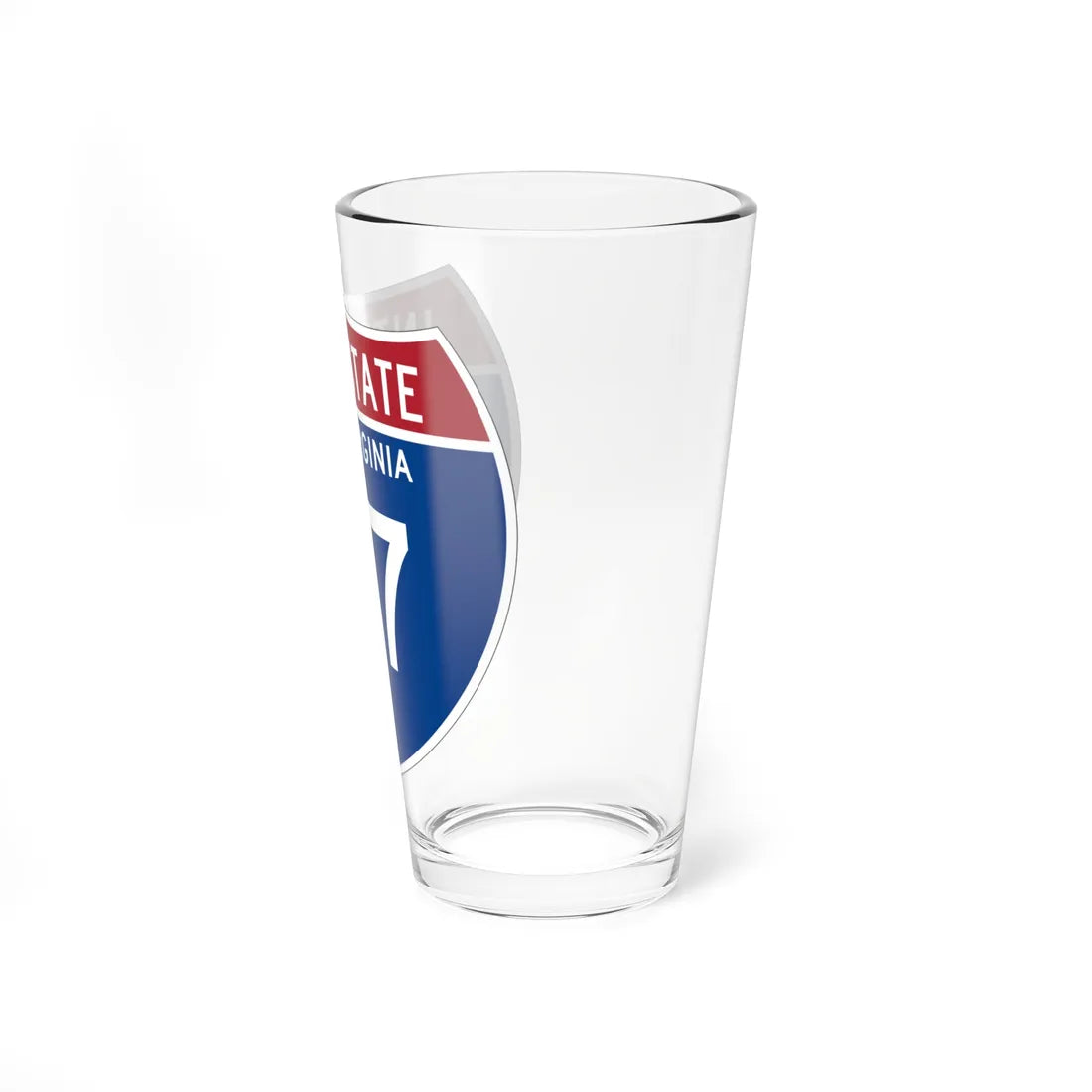 I-77 WV Metric (Virginia) (Road Sign) Pint Glss 16oz - Go Mug Yourself