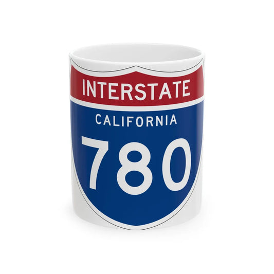 I-780 CA (California) (Road Sign) White Coffee Mug 11oz - Go Mug Yourself