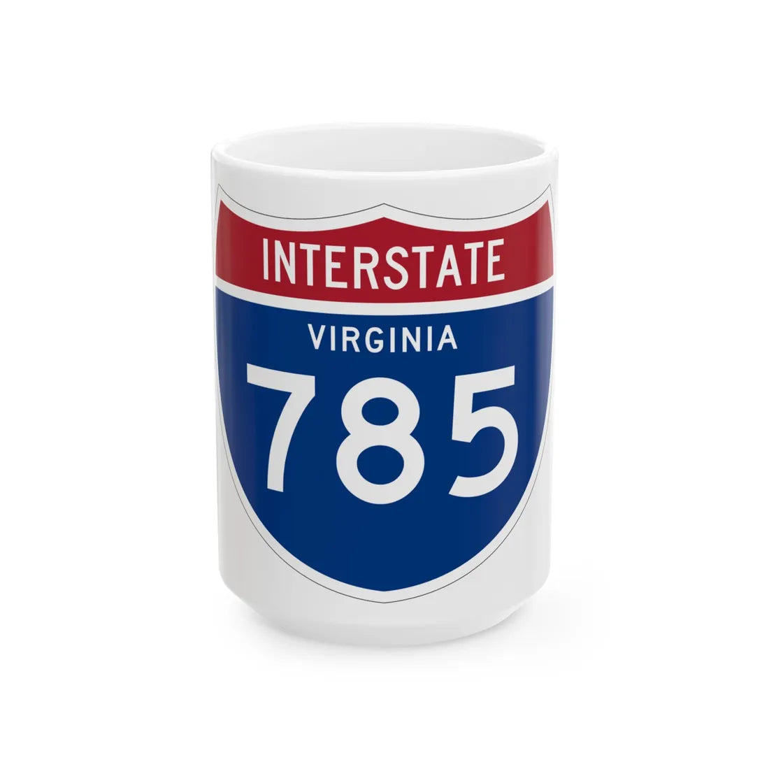 I-785 VA 1961 (Virginia) (Road Sign) White Coffee Mug 15oz - Go Mug Yourself
