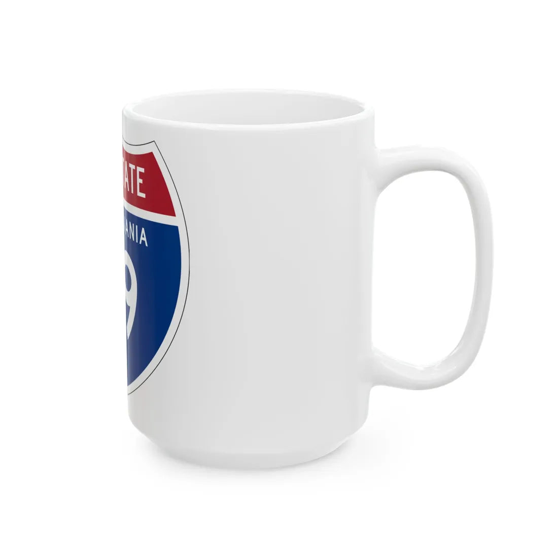 I-79 PA 1957 (Pennsylvania) (Road Sign) White Coffee Mug - Go Mug Yourself