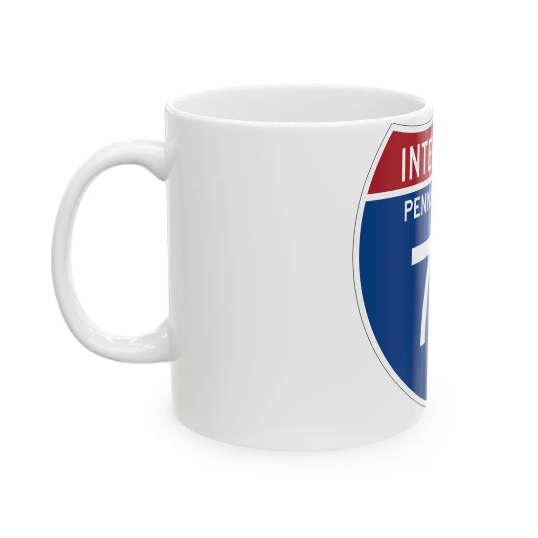 I-79 PA Metric (Pennsylvania) (Road Sign) White Coffee Mug - Go Mug Yourself