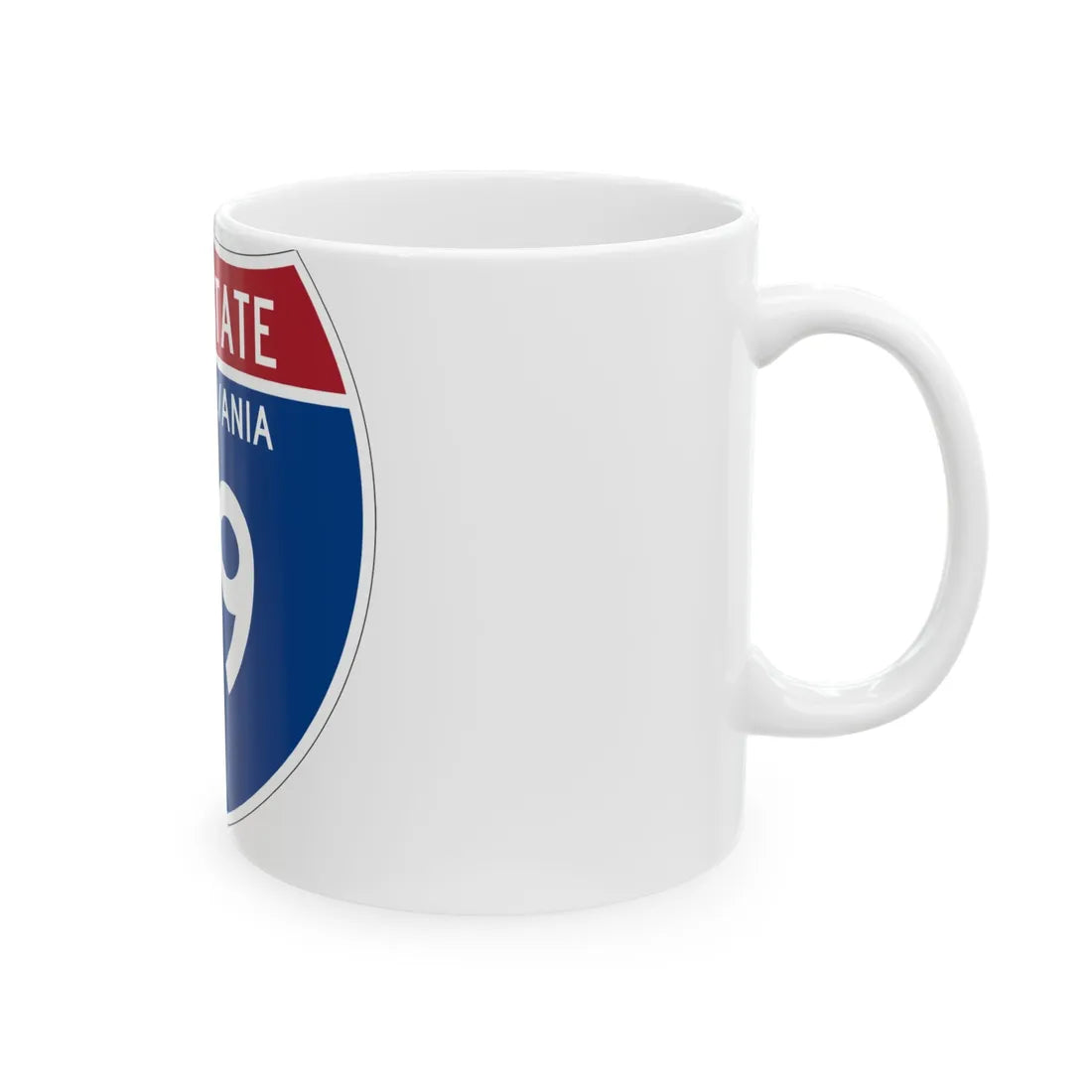 I-79 PA Metric (Pennsylvania) (Road Sign) White Coffee Mug - Go Mug Yourself