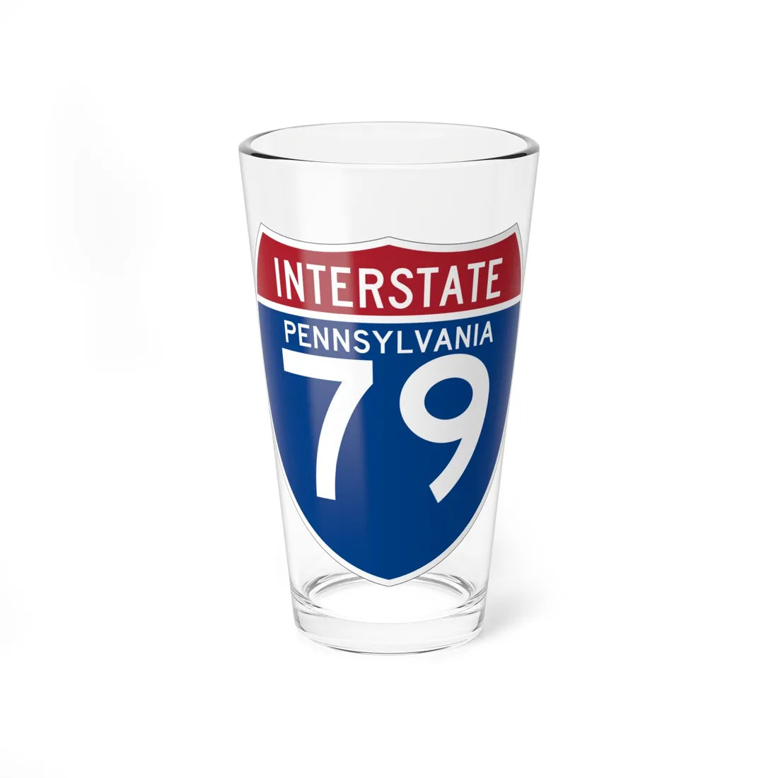 I-79 PA (Pennsylvania) (Road Sign) Pint Glss 16oz 16oz - Go Mug Yourself