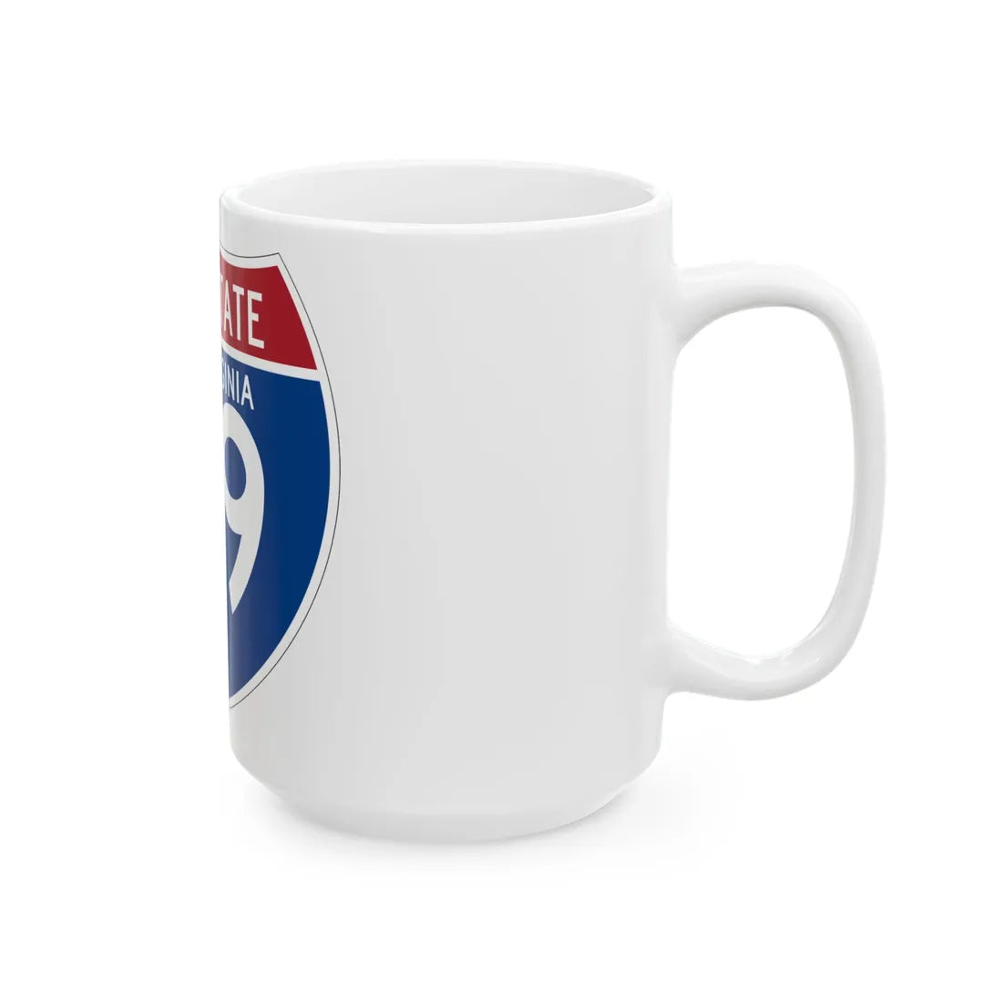 I-79 WV (Virginia) (Road Sign) White Coffee Mug - Go Mug Yourself