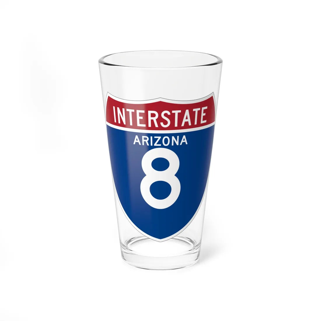 I-8 AZ (Arizona) (Road Sign) Pint Glss 16oz 16oz - Go Mug Yourself