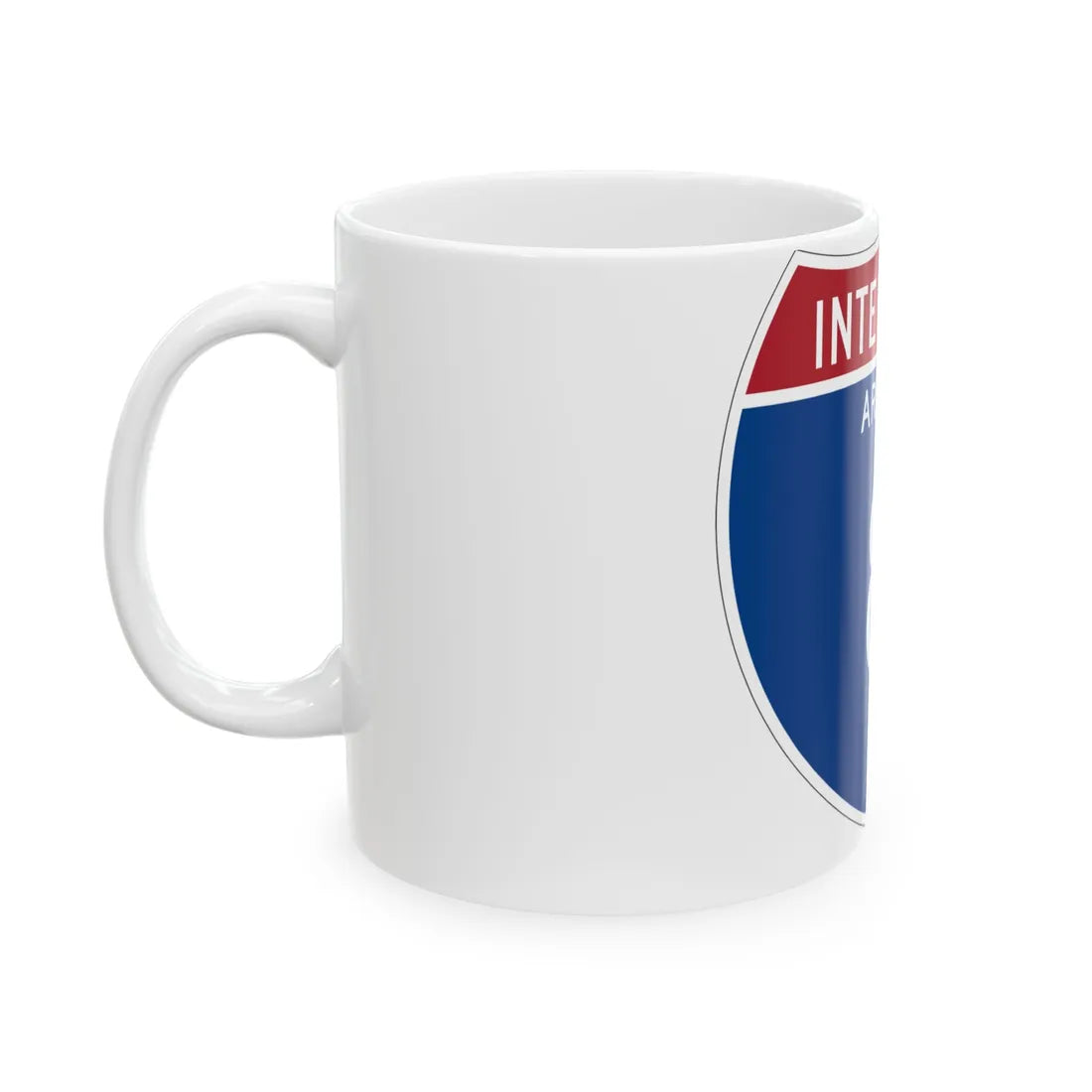 I-8 AZ Metric (Arizona) (Road Sign) White Coffee Mug - Go Mug Yourself