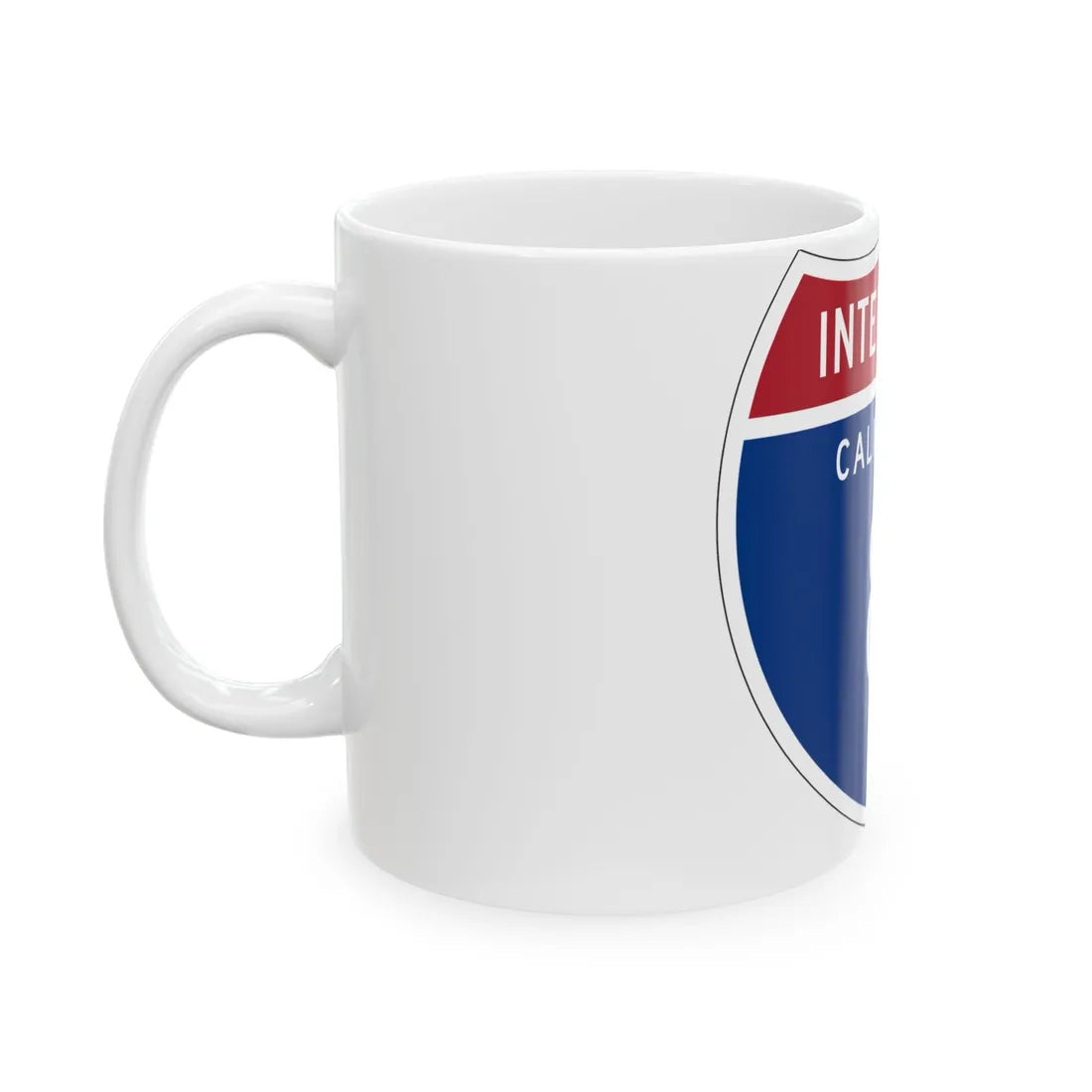 I-8 CA (California) (Road Sign) White Coffee Mug - Go Mug Yourself