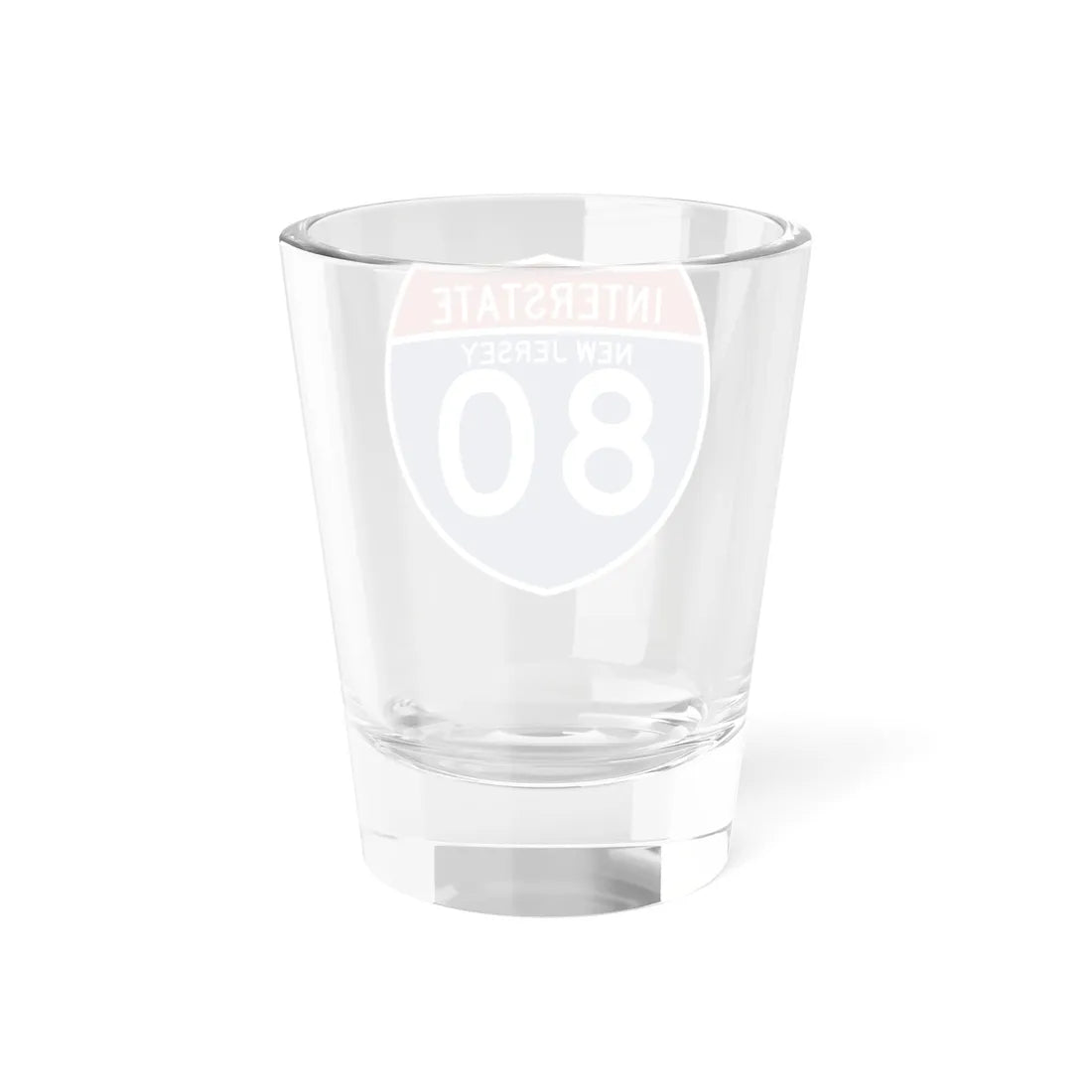 I-80 NJ (New Jersey) (Road Sign) Shot Glass 1.5oz - Go Mug Yourself