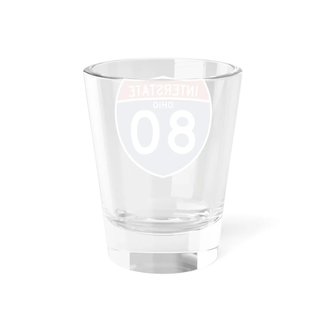 I-80 OH (Ohio) (Road Sign) Shot Glass 1.5oz - Go Mug Yourself