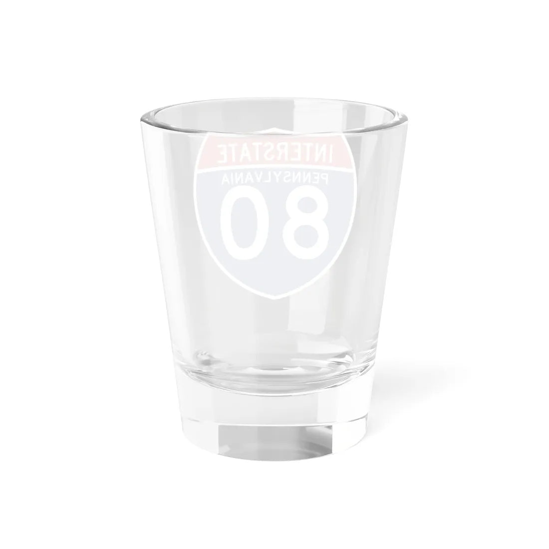 I-80 PA (Pennsylvania) (Road Sign) Shot Glass 1.5oz - Go Mug Yourself