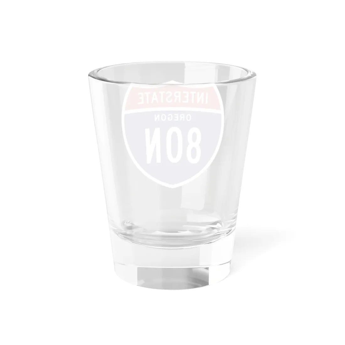I-80N OR 1957 (Oregon) (Road Sign) Shot Glass 1.5oz - Go Mug Yourself
