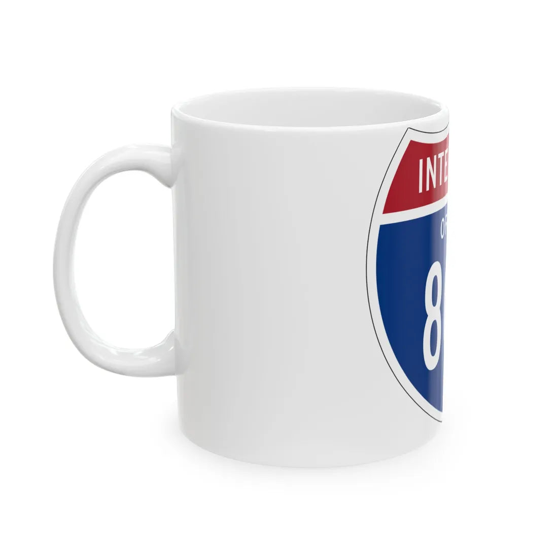 I-80N OR 1957 (Oregon) (Road Sign) White Coffee Mug - Go Mug Yourself