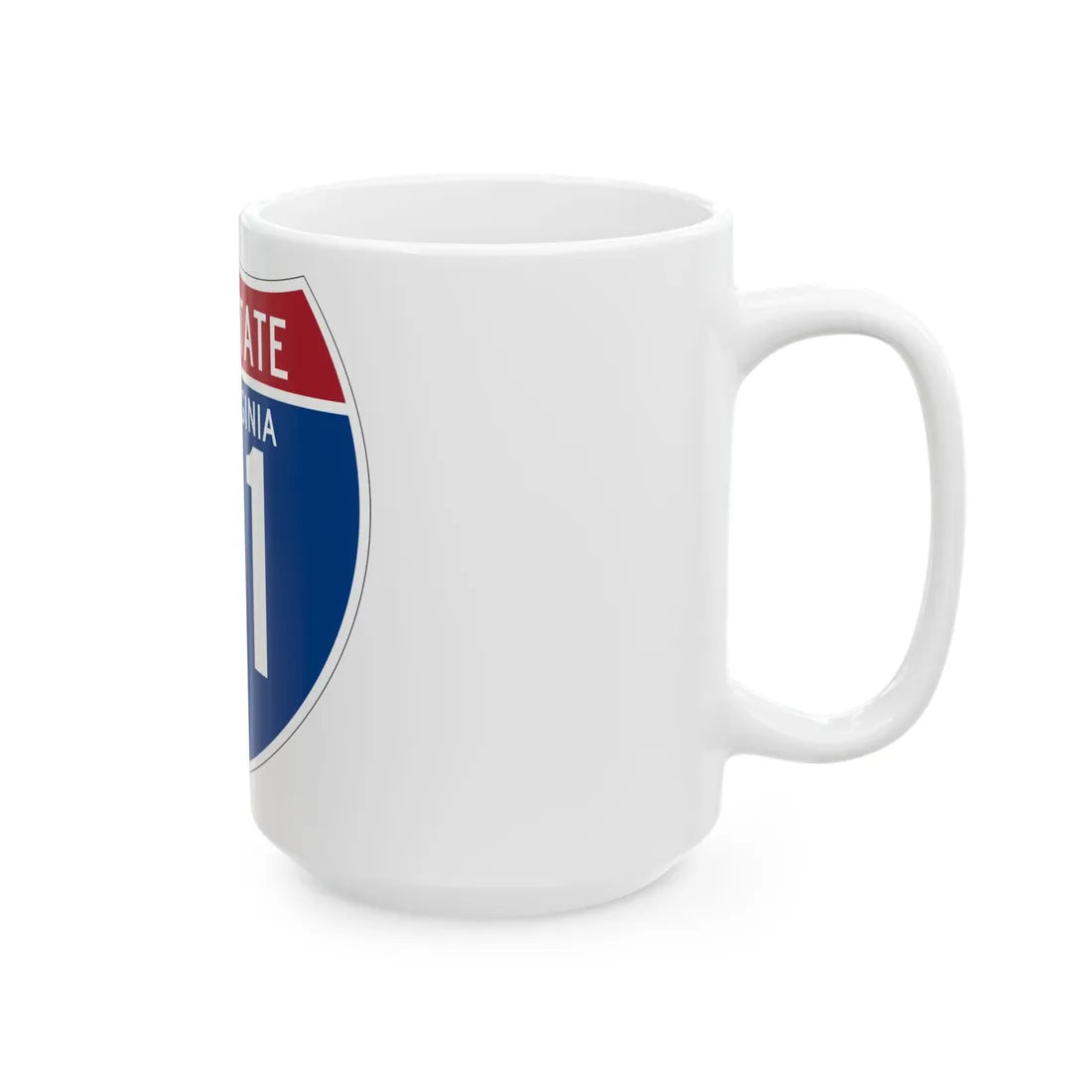 I-81 WV (Virginia) (Road Sign) White Coffee Mug - Go Mug Yourself