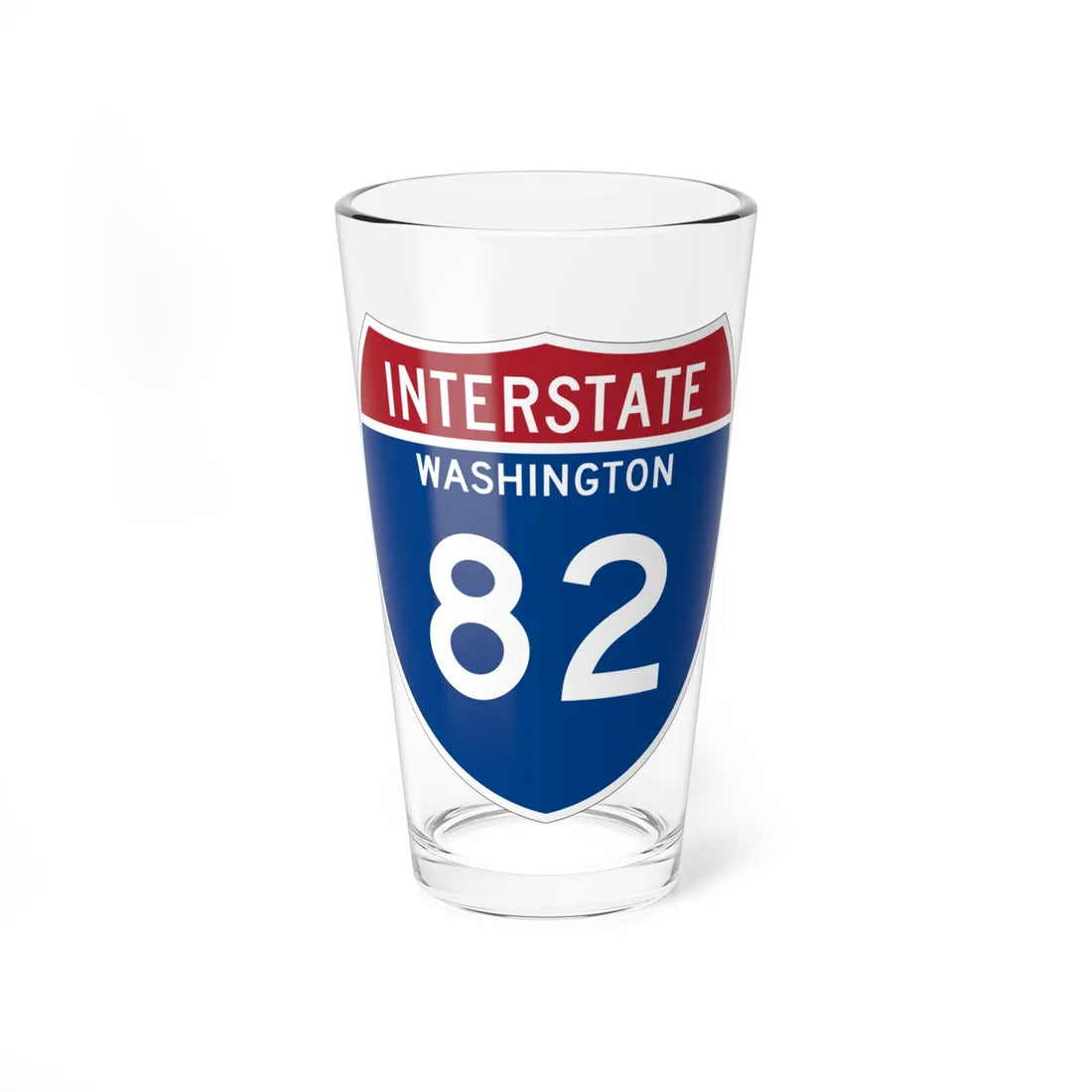 I-82 WA Metric (Washington) (Road Sign) Pint Glss 16oz 16oz - Go Mug Yourself