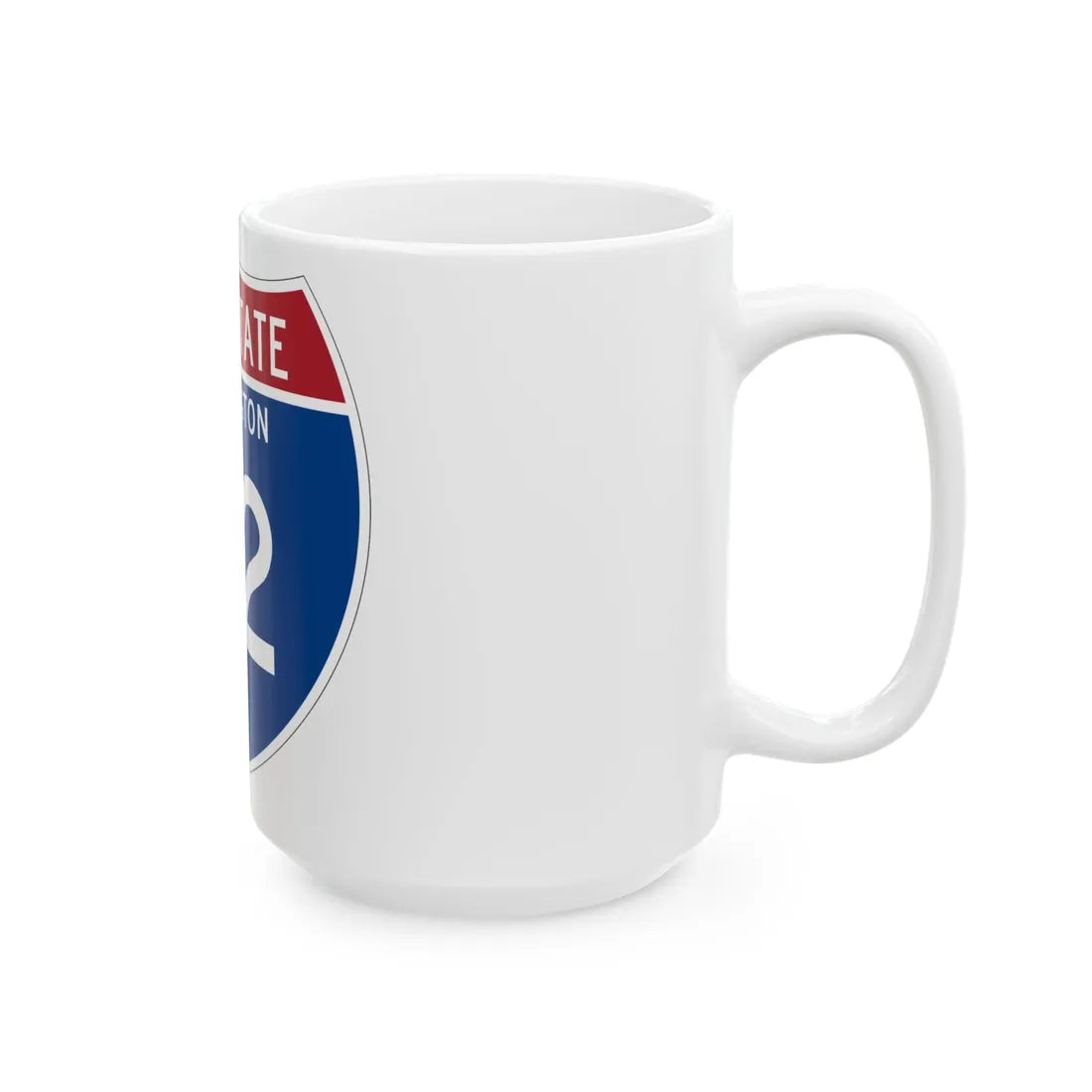 I-82 WA Metric (Washington) (Road Sign) White Coffee Mug - Go Mug Yourself